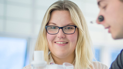 isobel parsons in the sports labs